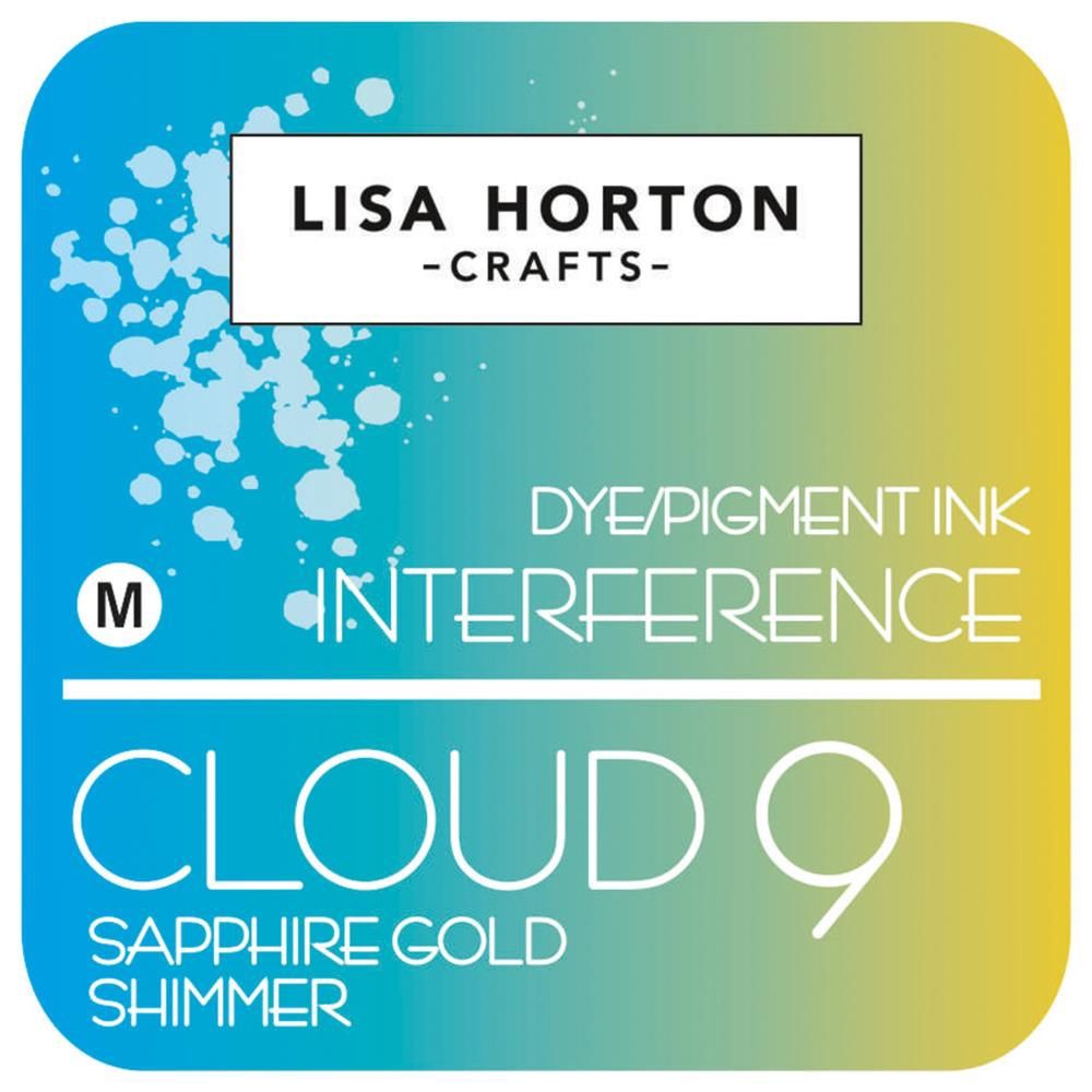 Lisa Horton Crafts Cloud 9 Shimmer Interference Ink Pad Sapphire Gold Shimmer