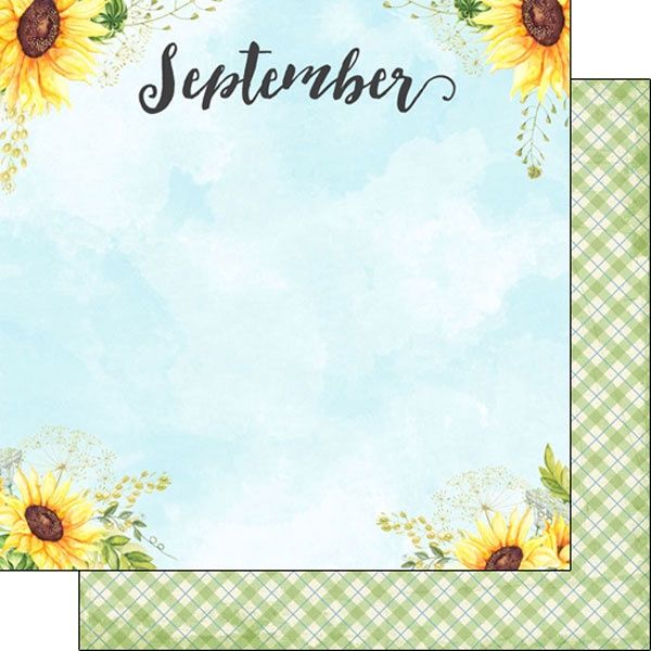 September Memories Double-Sided 12x12 Paper