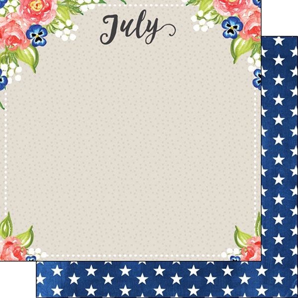 July Memories Double-Sided 12x12 Paper