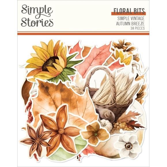 Simple Vintage Autumn Breeze Bits &amp; Pieces Die-Cuts Floral