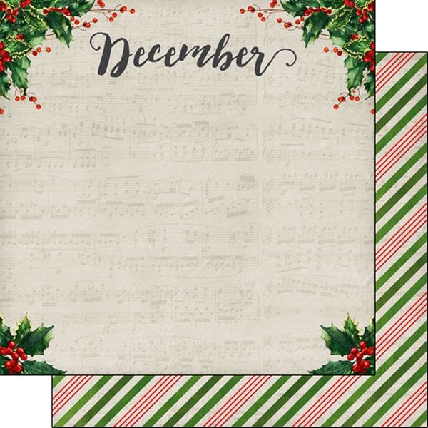 December Memories Double-Sided 12x12 Paper