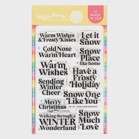 Snow Cheer Sentiments Stamp Set