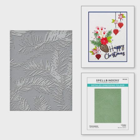 Forevergreen Embossing Folder from the Tis the Season Collection