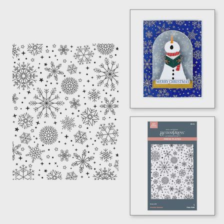 Snowfall Shimmer BetterPress Plate from the Wonderland Collection