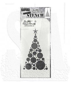 Tim Holtz Layering Stencil: Modern Tree
