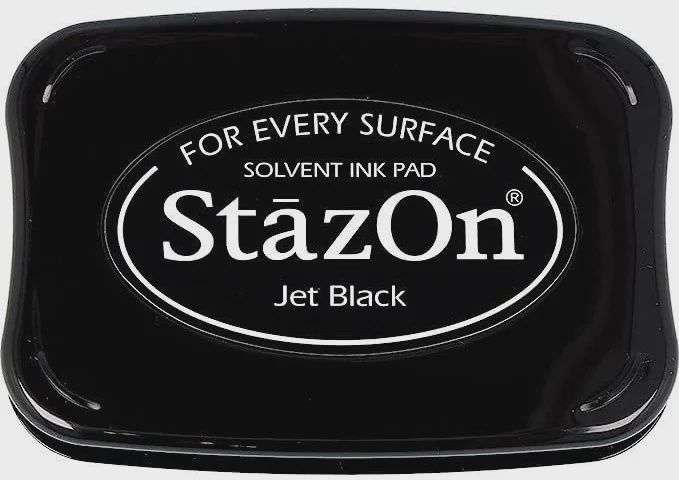 StazOn Solvent Ink Pad Jet Black