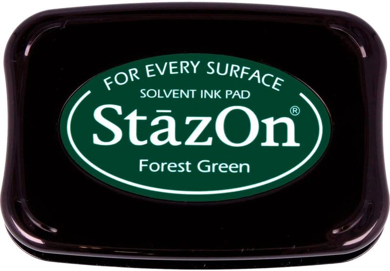 StazOn Solvent Ink Pad Forest Green