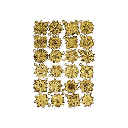 Gary Burlin – Embossed Colored Foils – Decorations
