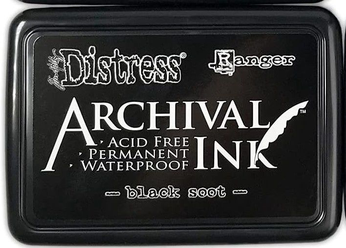 Tim Holtz Distress Archival Ink Pad Black Soot