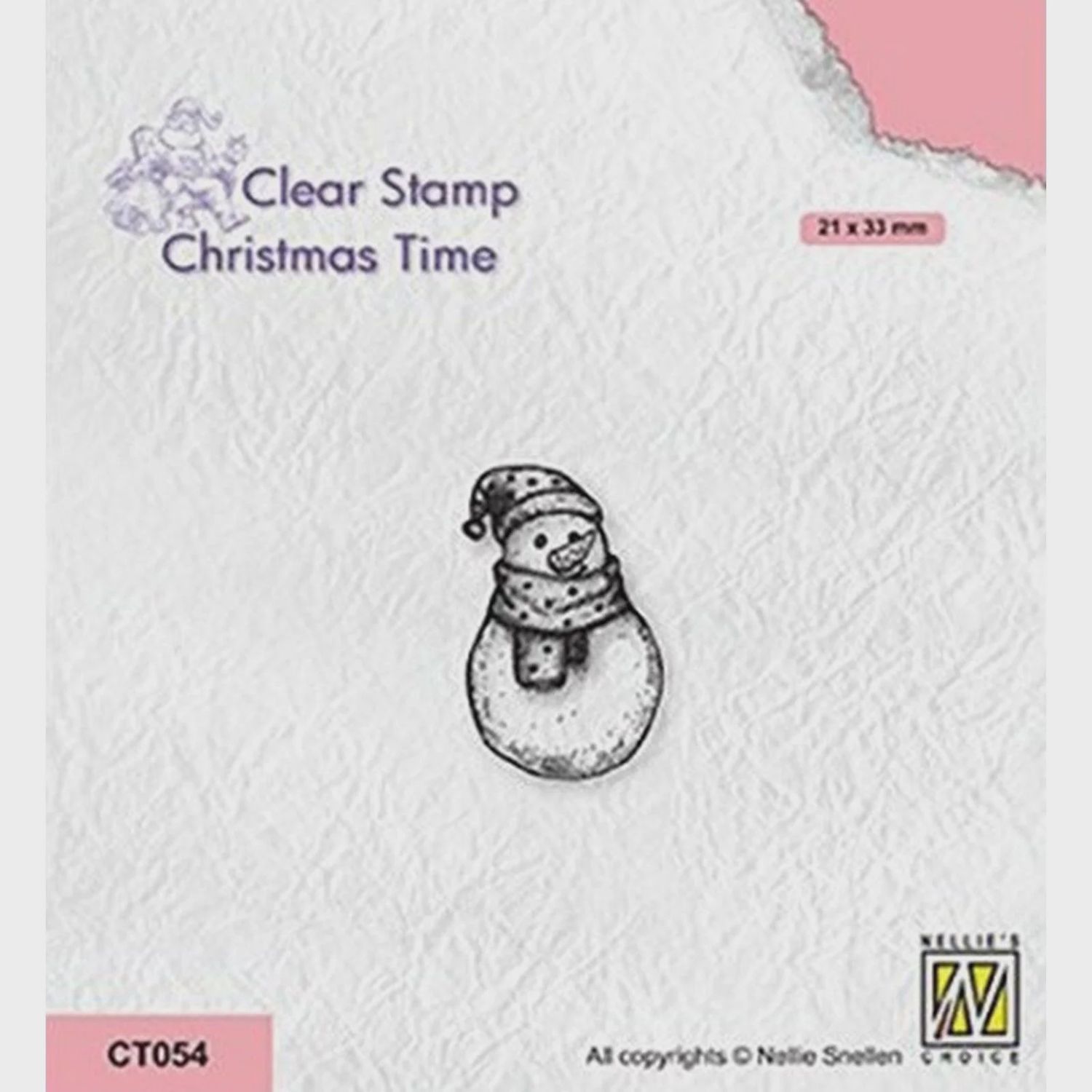 Nellie's Choice Clear Stamp - Christmas Time - Snowman-2
