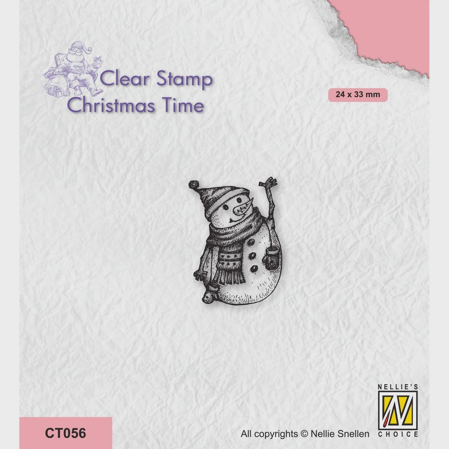 Nellie&#39;s Choice Clear Stamp - Christmas Time - Snowman-4