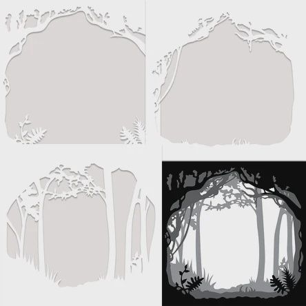 Fairy Portal | Layering Stencil 5.75&quot;x5.75&quot;