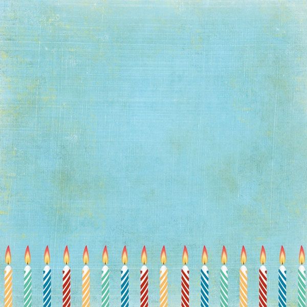 Birthday Candles 12x12 Paper