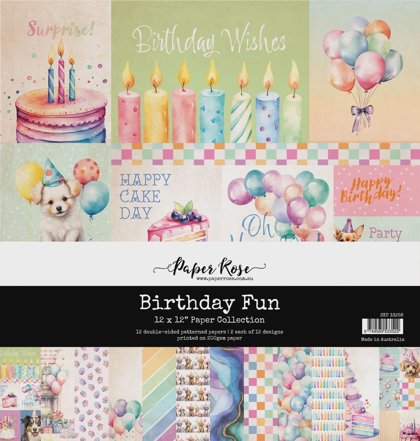 Birthday Fun 12x12 Paper Collection