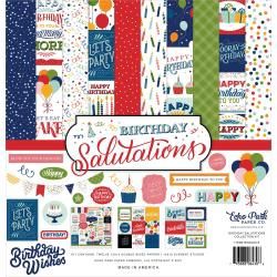 Echo Park Collection Kit 12&quot;X12&quot; Birthday Salutations