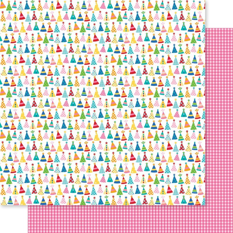 Birthday Bash Double-Sided Cardstock 12&quot;X12&quot;-Hip Hip Hooray