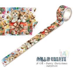 AALL And Create Layer-It-Up Washi Tape Purry Christmas Surprise #108