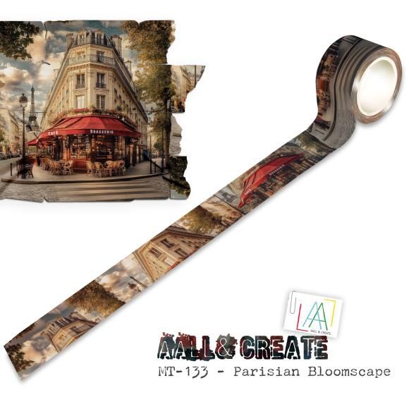 AALL And Create Layer-It-Up Washi Tape Parisian Bloomscape MT-133