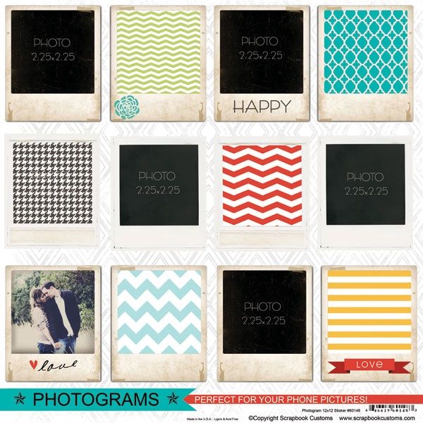 Photogram 12x12 Sticker
