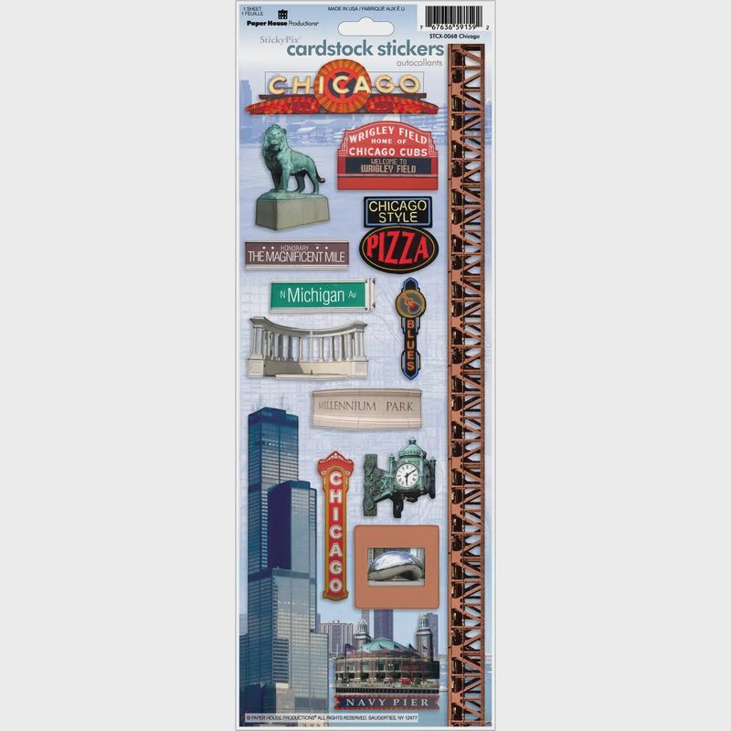 Chicago Cardstock Sticker