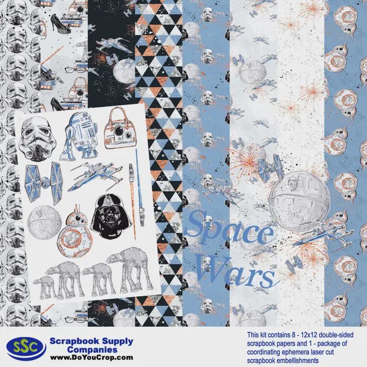 Space Wars 12x12 Scrapbook Kit