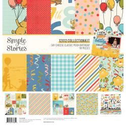Simple Stories Collection Kit 12&quot;X12&quot; Say Cheese Classic Pooh Birthday