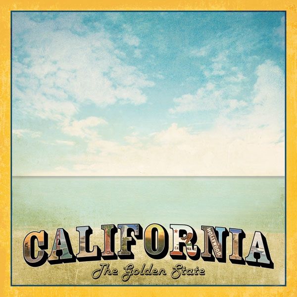 California Vintage Paper 12 x 12