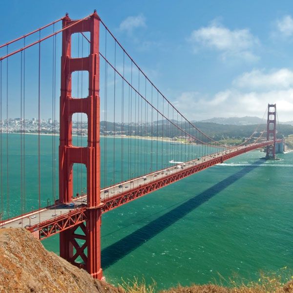 Golden Gate Bridge from Hills 12x12 paper