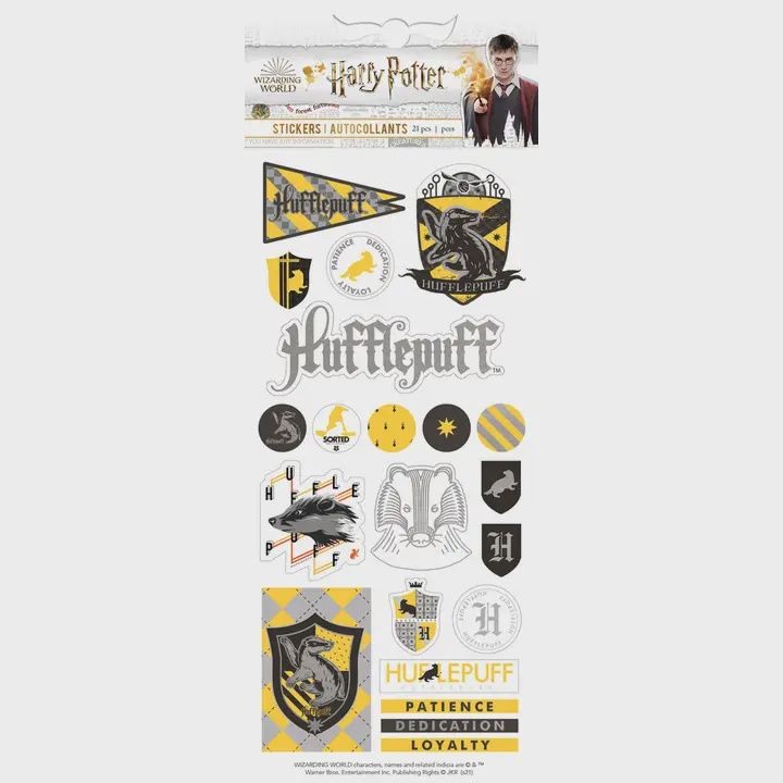 Hufflepuff House Pride Enamel Sticker