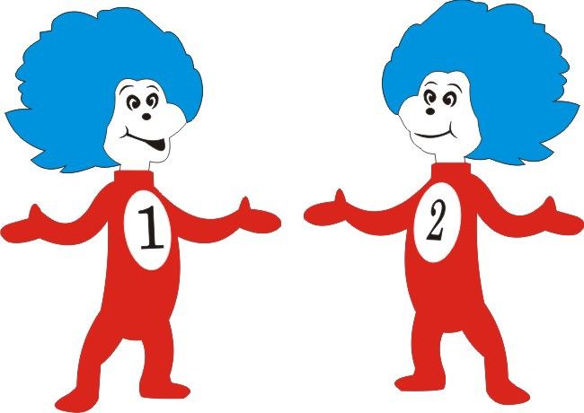 Thing 1 &amp; 2, Cat in the Hat