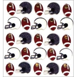 Jolee&#39;s Cabochon Dimensional Repeat Stickers Footballs &amp; Helmets
