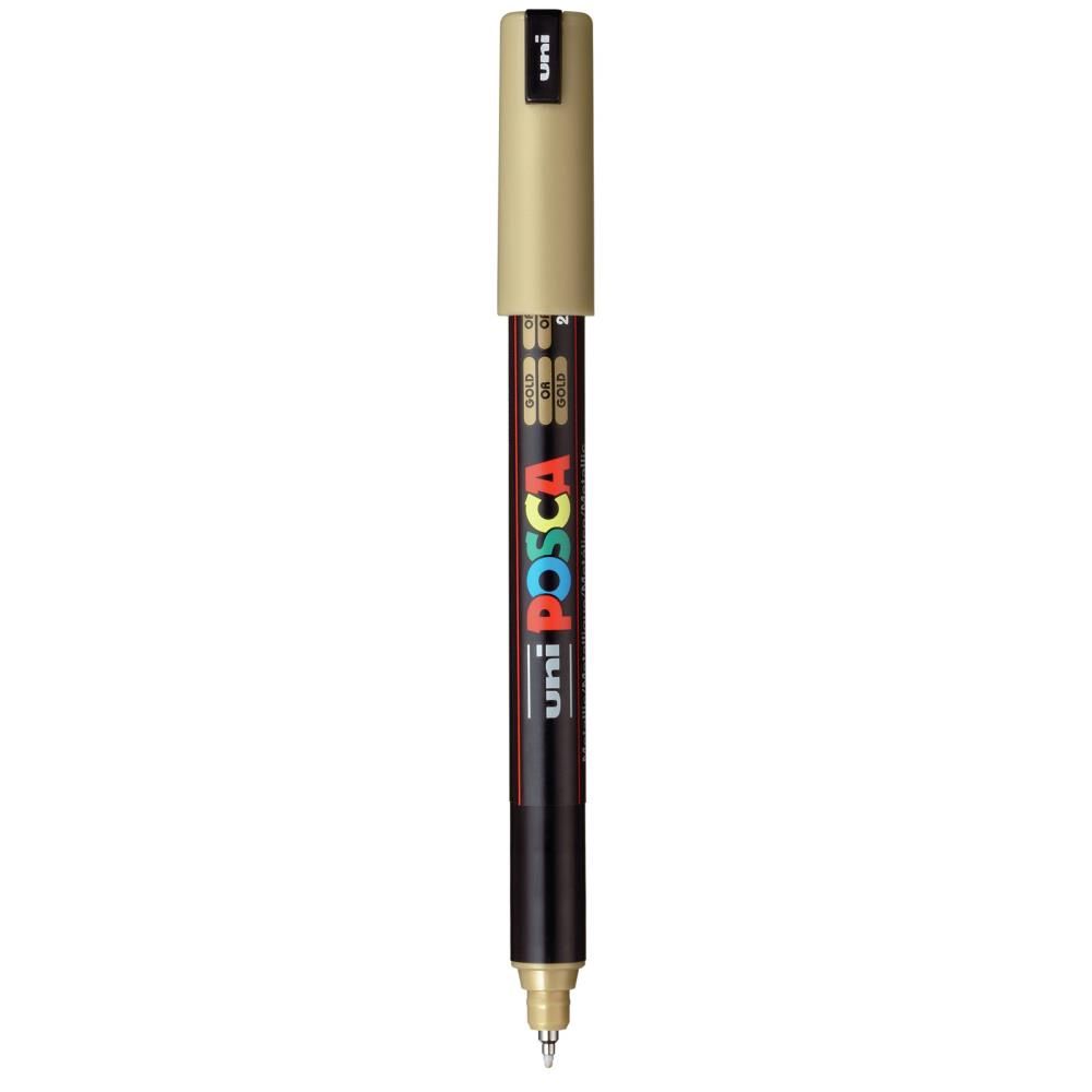 POSCA 1MR Paint Marker X-Fine Metal Tip 0.7mm Gold