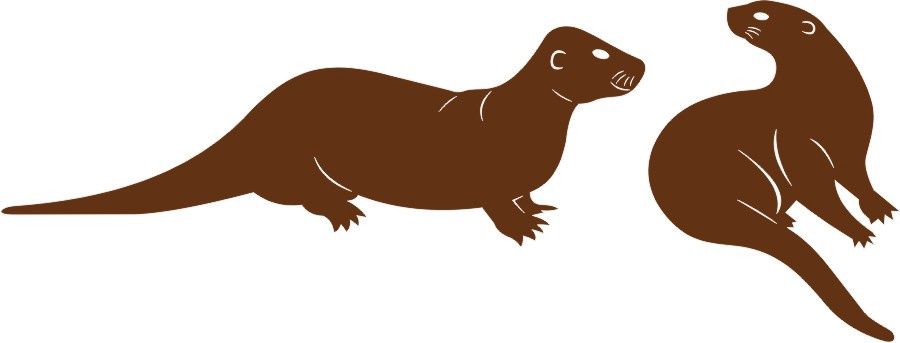 Otters (set of 2)