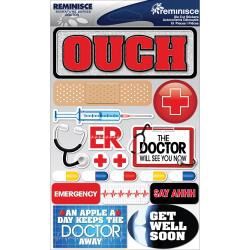 Reminisce Signature Series Dimensional Stickers 4.5&quot;X6&quot; Doctor