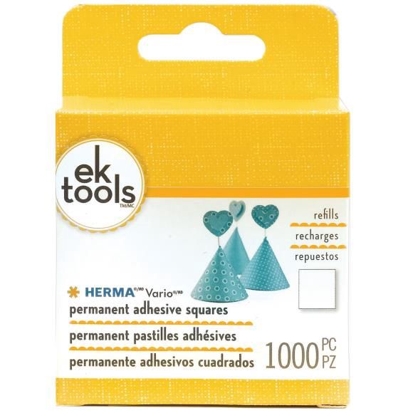 EK Tools HERMA Vario Adhesive Tab Refill Permanent Permanent-1000pcs, For E5501074