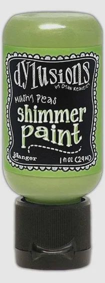 Dylusions Shimmer Paint 1oz Mushy Peas