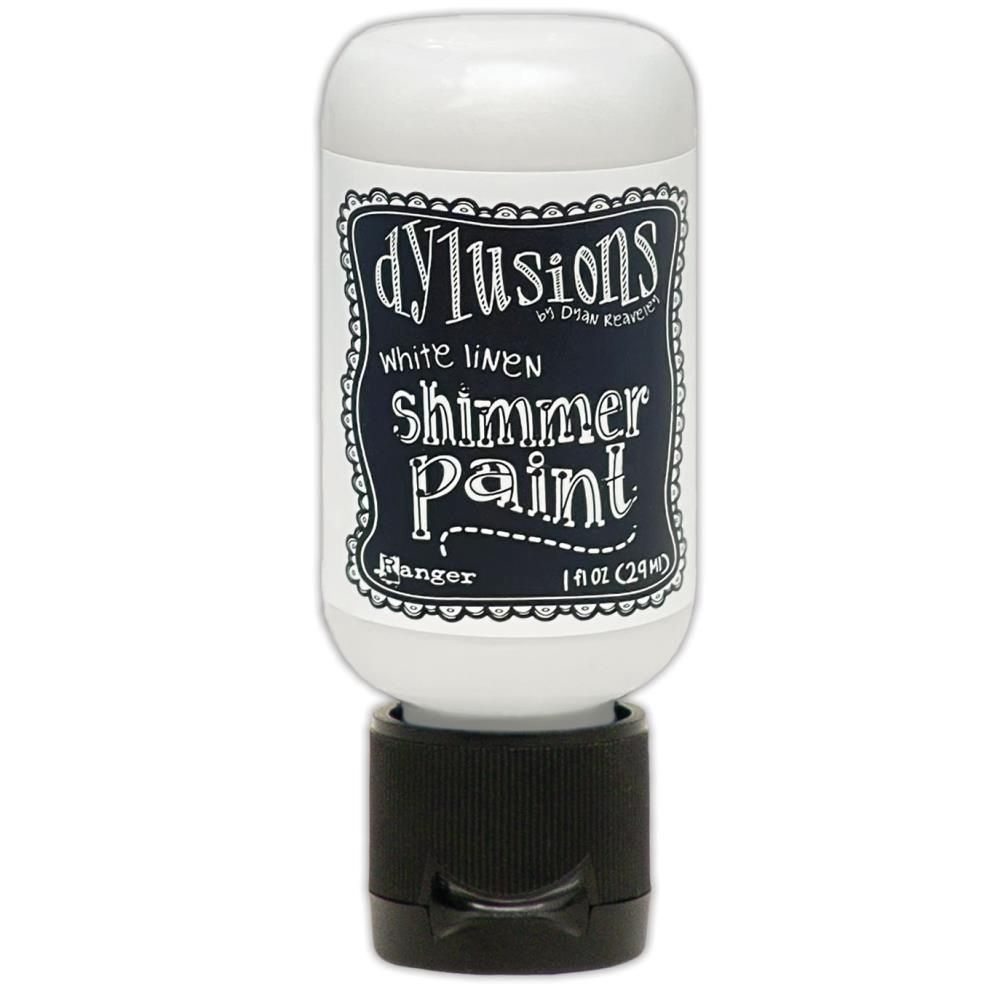 Dylusions Shimmer Paint 1oz White Linen