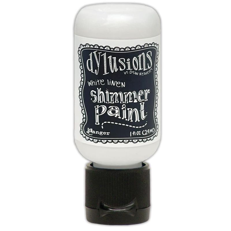 Dylusions Shimmer Paint 1oz White Linen