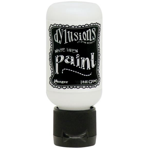 Dylusions Acrylic Paint 1oz White Linen