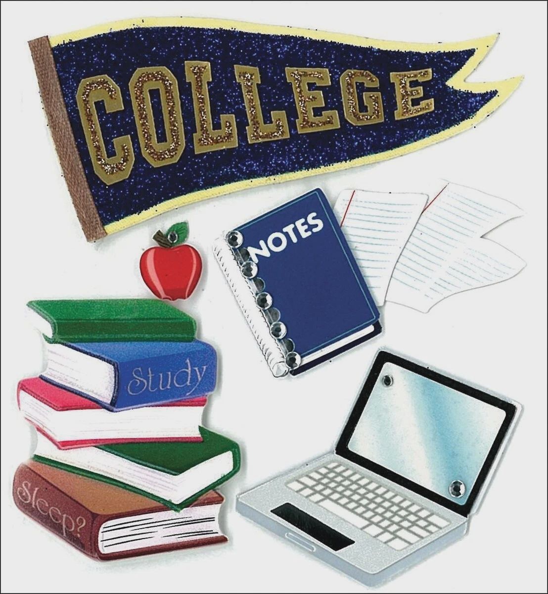 Jolee&#39;s Scrapbook Stickers College