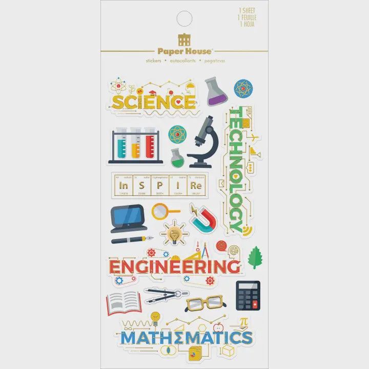 Stem Dimensional Scrapbooking Stickers