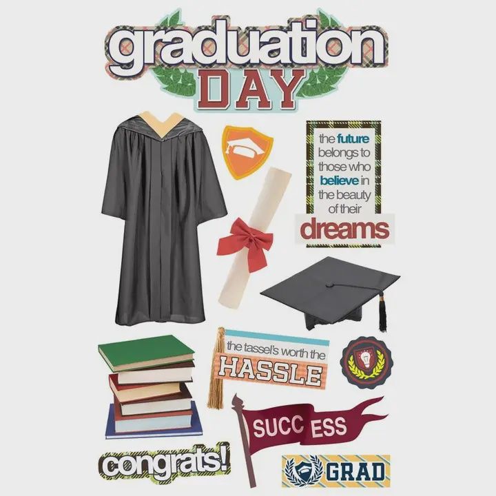 Graduation Day Dimensional Stickers