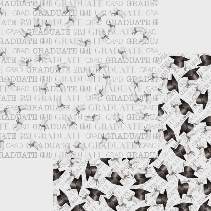 Graduation Diplomas All Around 12x12 Paper