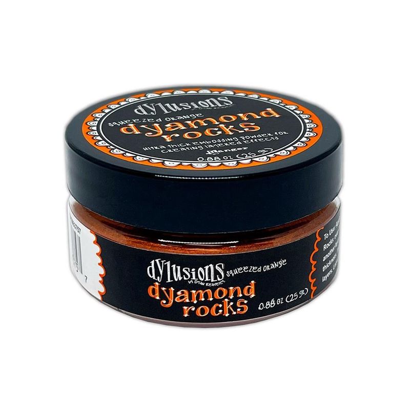 Dyan Reaveley Dylusions Dyamond Rocks Squeezed Orange