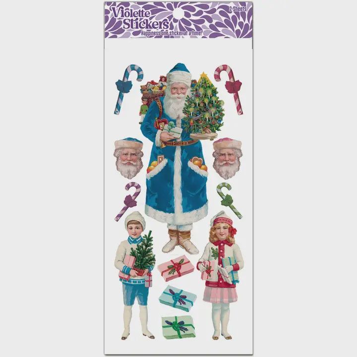 Peppermint Scented Santa Sticker