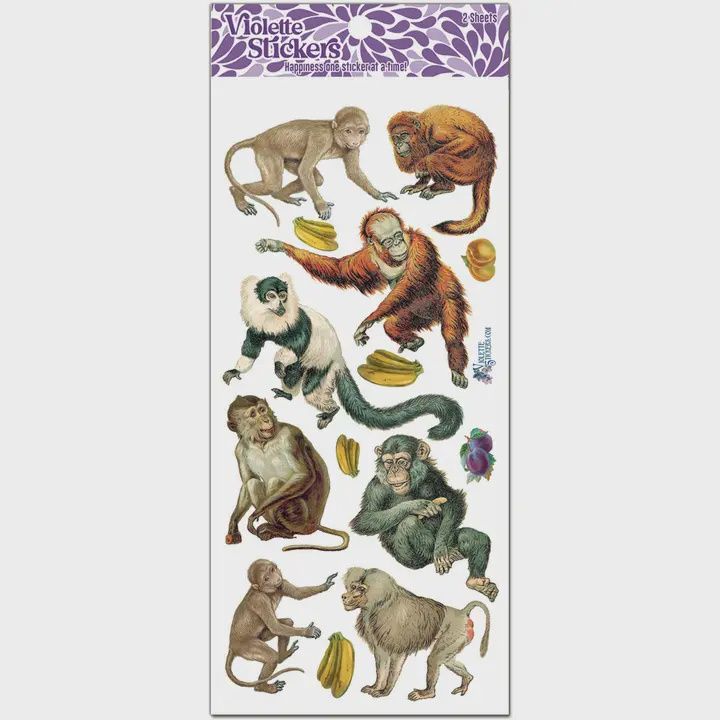 Apes &amp; Monkeys Stickers