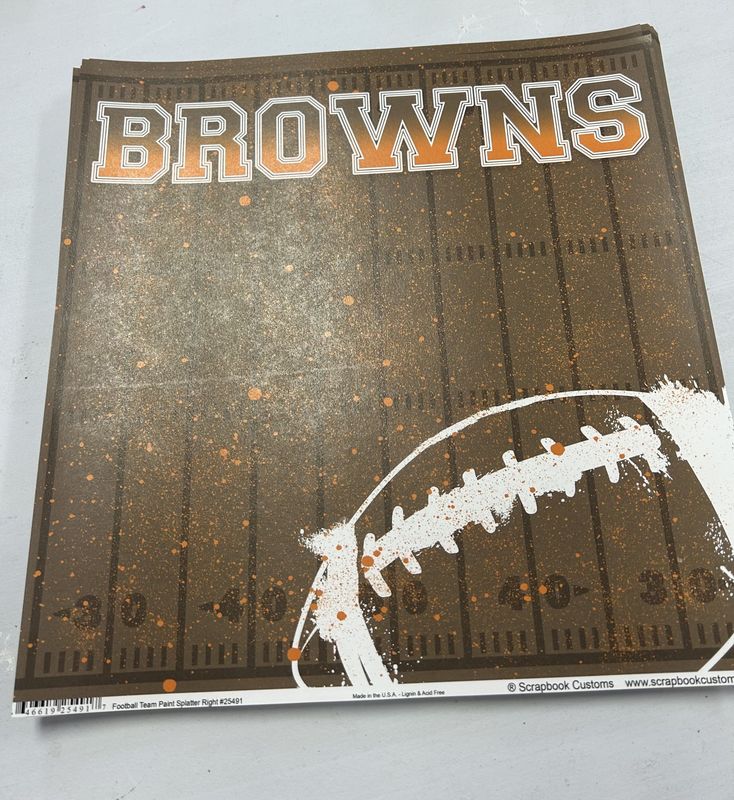 Browns Paint SplatterRight 12x12 Paper