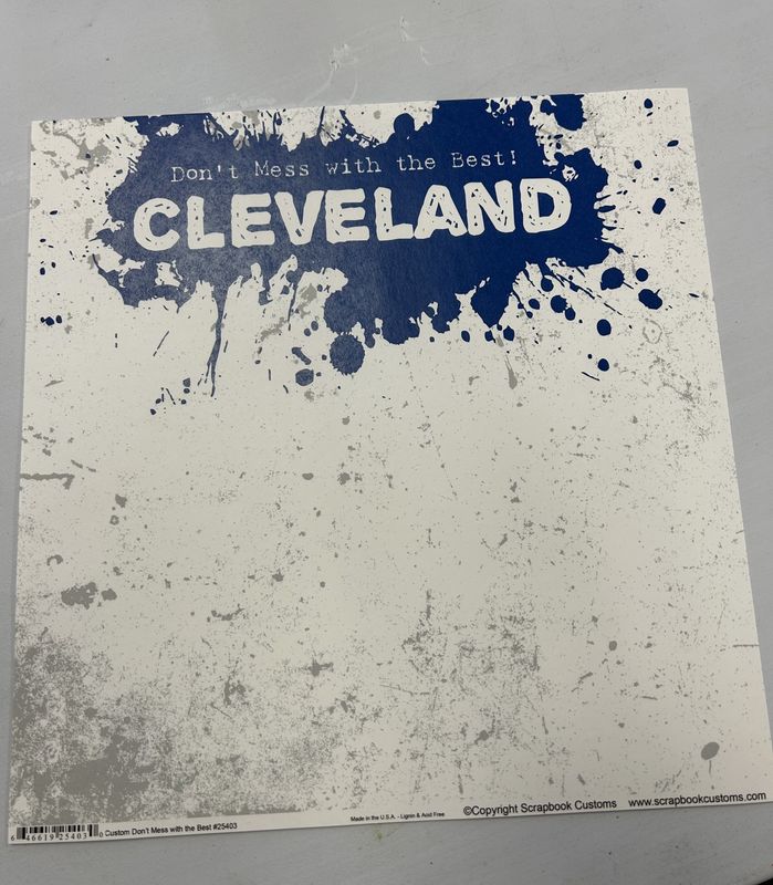 Don&#39;t Mess with the Best Cleveland 12x12 Paper