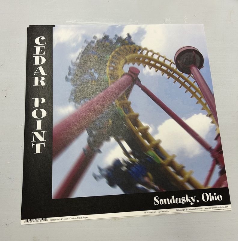 Cedar Point 12x12 Paper