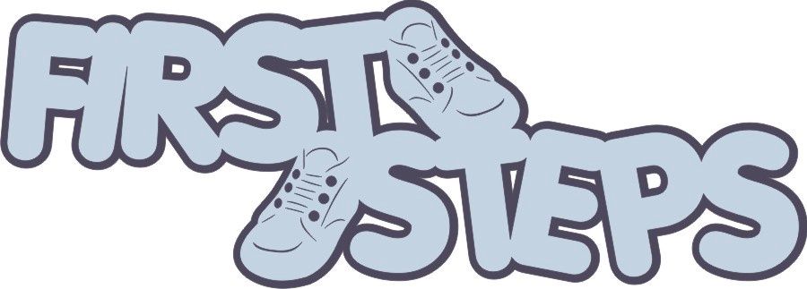 First Steps (Light blue on Dark Blue)
